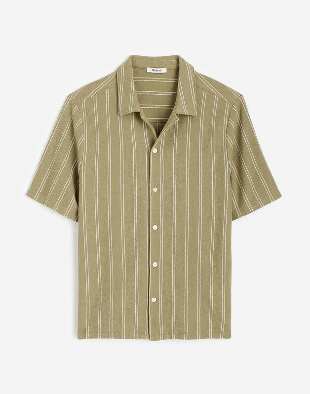 Textured Camp Collar Shirt CARGO
