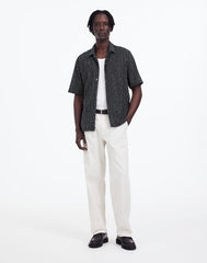 Textured Camp Collar Shirt DEEP INDIGO