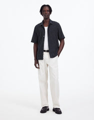 Textured Camp Collar Shirt DEEP INDIGO