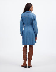 Seamed Mini Dress in Ramey Wash: Airy Denim Edition RAMEY WASH