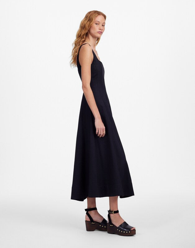 The Rylee Midi Dress JET BLACK