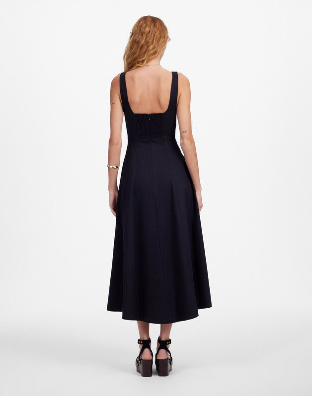 The Rylee Midi Dress JET BLACK