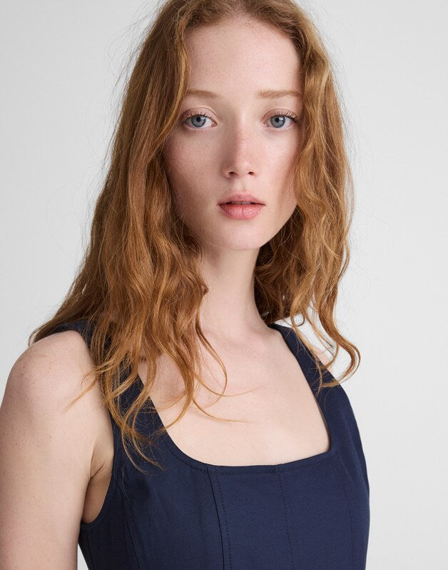 The Rylee Midi Dress CLASSIC NAVY