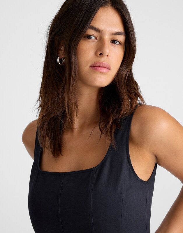 The Rylee Midi Dress DARK NAVY