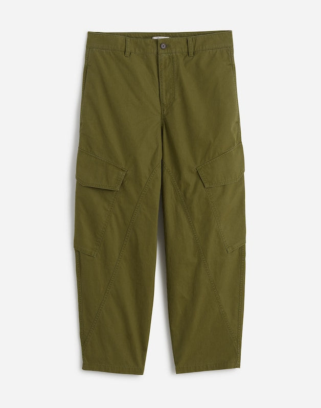 The Barrel-Leg Utility Pant in Garment-Dyed Twill DESERT OLIVE