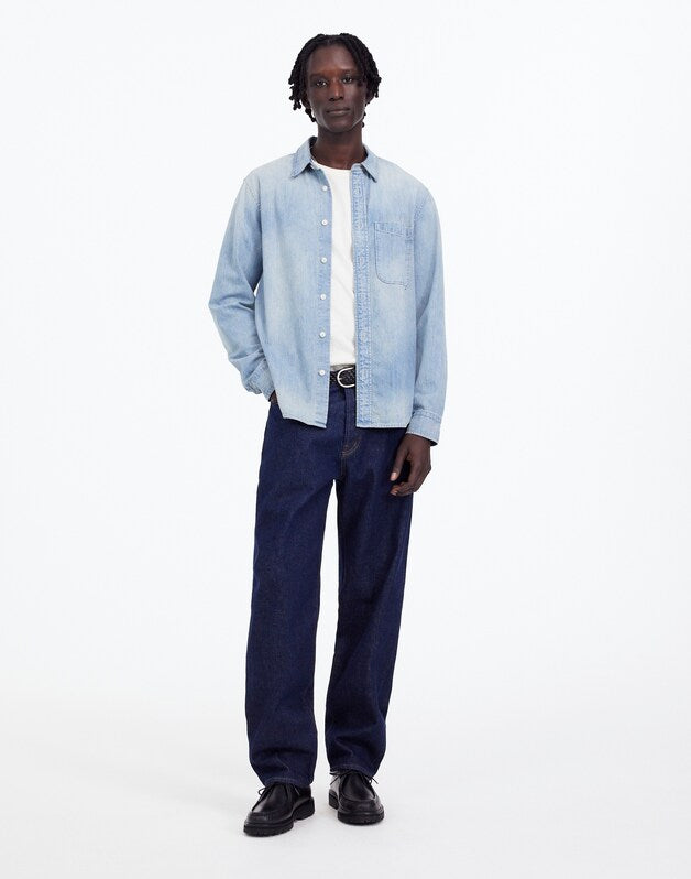 Denim Button-Up Shirt in Reyner Wash REYNER WASH