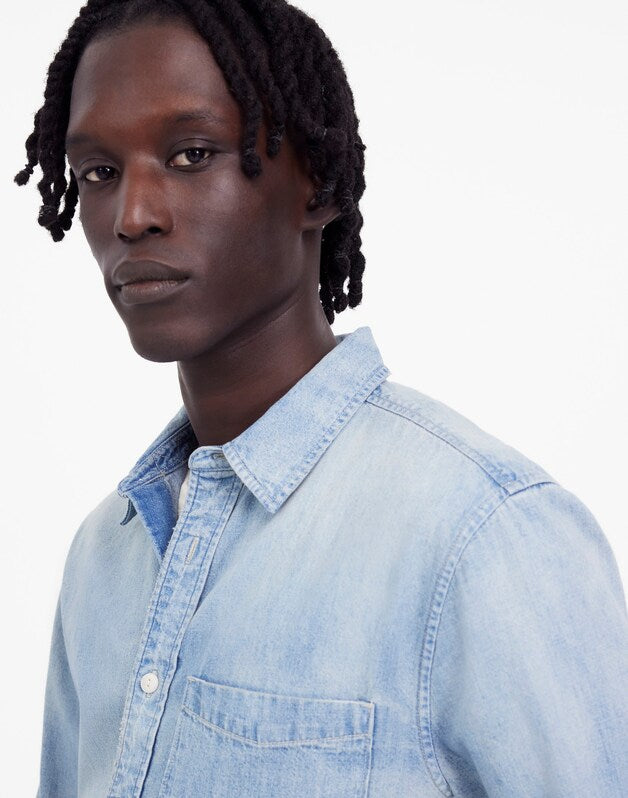 Denim Button-Up Shirt in Reyner Wash REYNER WASH