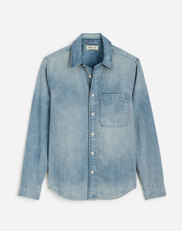 Denim Button-Up Shirt in Reyner Wash REYNER WASH