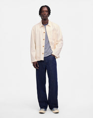 Chore Jacket in Summer Denim: Ecru ECRU  WASH