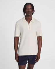 Quarter-Zip Pique Polo Shirt LIGHTHOUSE