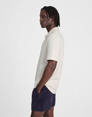Quarter-Zip Pique Polo Shirt LIGHTHOUSE