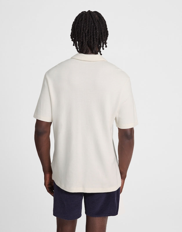 Quarter-Zip Pique Polo Shirt LIGHTHOUSE