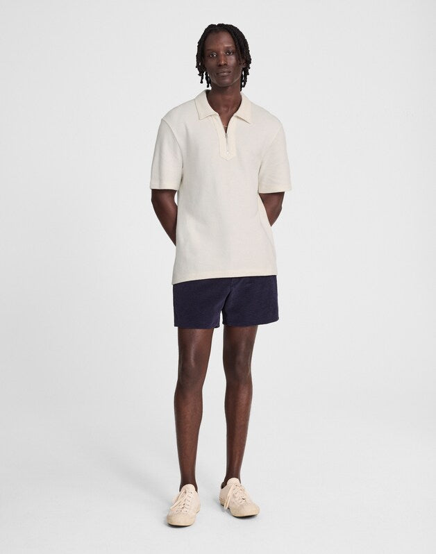 Quarter-Zip Pique Polo Shirt LIGHTHOUSE