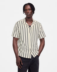 The Textured Knit Camp-Collar Shirt VINTAGE IVORY