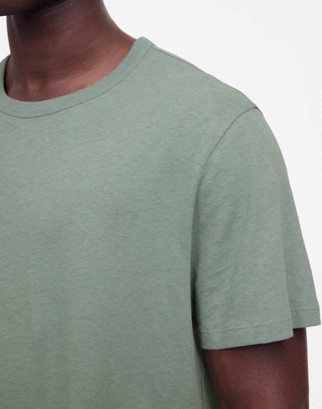 Allday Tee in Cotton-Linen Blend FADED RIVER