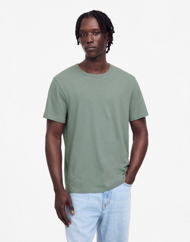 Allday Tee in Cotton-Linen Blend FADED RIVER