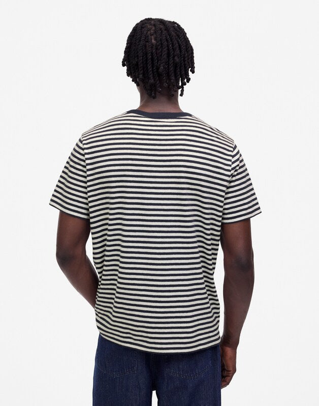Allday Tee in Cotton-Linen Blend NIGHT INDIGO