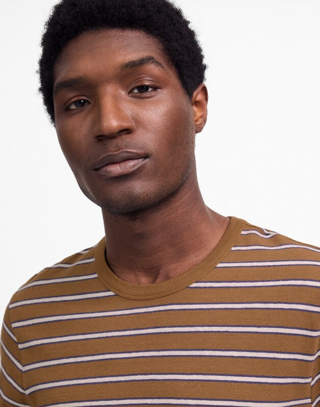 Allday Tee in Cotton-Linen Blend FADED BIRCH
