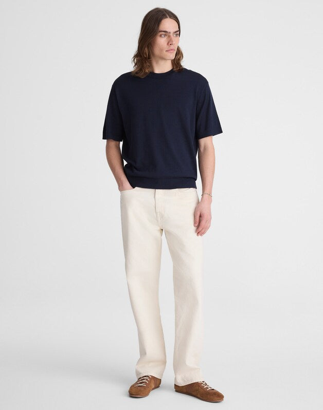 Crewneck Sweater Tee in Everyday Cotton DARK NAVY