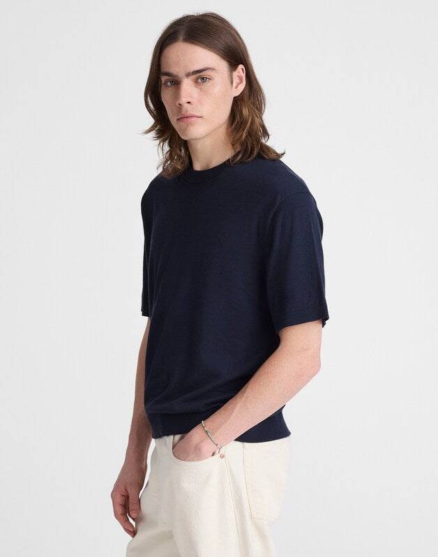 Crewneck Sweater Tee in Everyday Cotton DARK NAVY