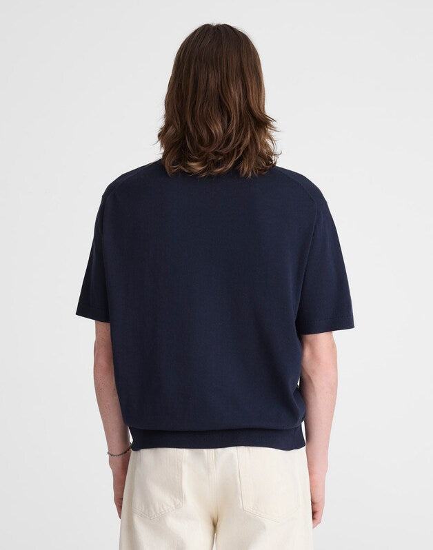 Crewneck Sweater Tee in Everyday Cotton DARK NAVY