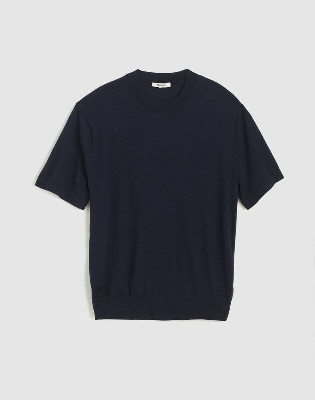 Crewneck Sweater Tee in Everyday Cotton DARK NAVY