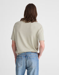 Crewneck Sweater Tee in Everyday Cotton DUSTY CELADON