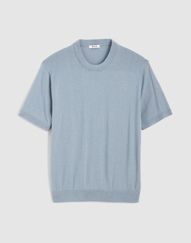 Crewneck Sweater Tee in Everyday Cotton OVERCAST
