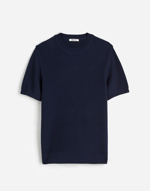 Zig-Zag Stitch Sweater Tee INK
