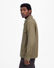Work Shirt in Cotton-Linen Blend PRESSED SAGE