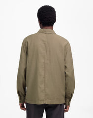 Work Shirt in Cotton-Linen Blend PRESSED SAGE