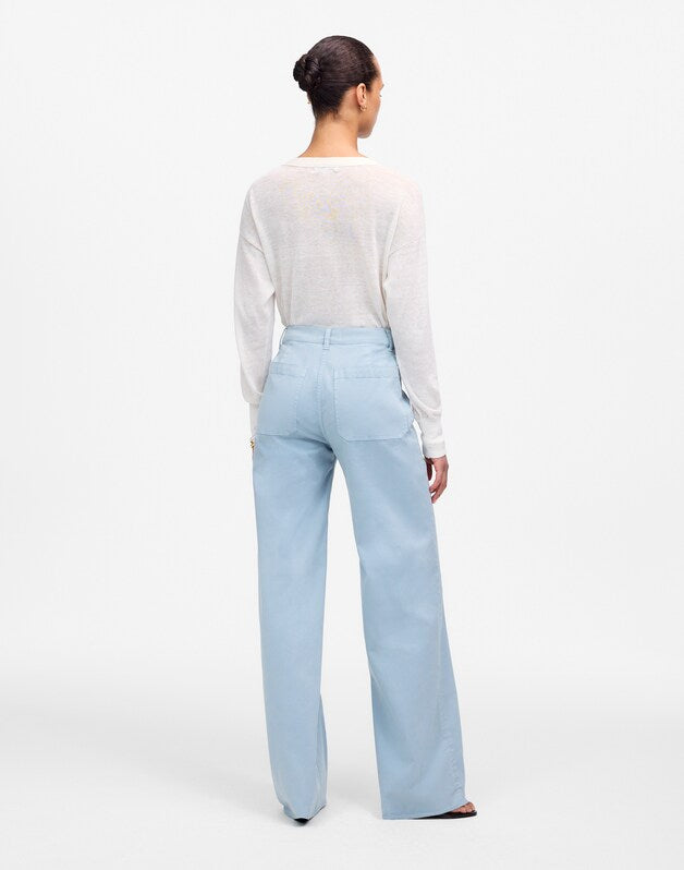The Emmett Wide-Leg Pant BLUE HORIZON