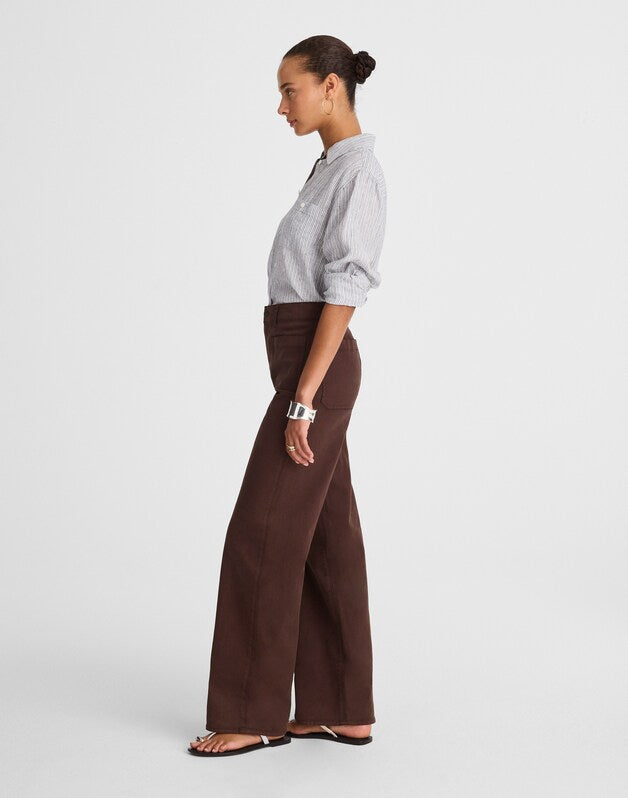 The Emmett Wide-Leg Pant DARK CAROB