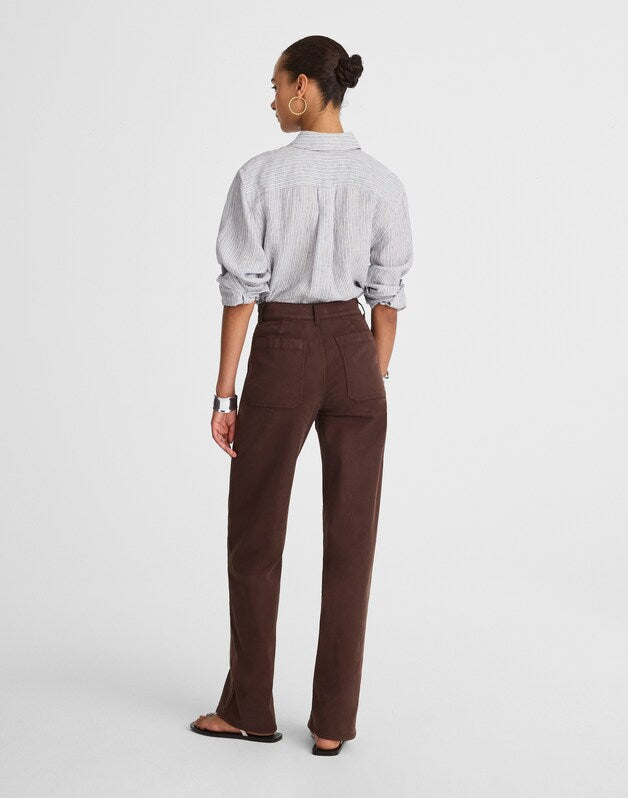 The Emmett Wide-Leg Pant DARK CAROB