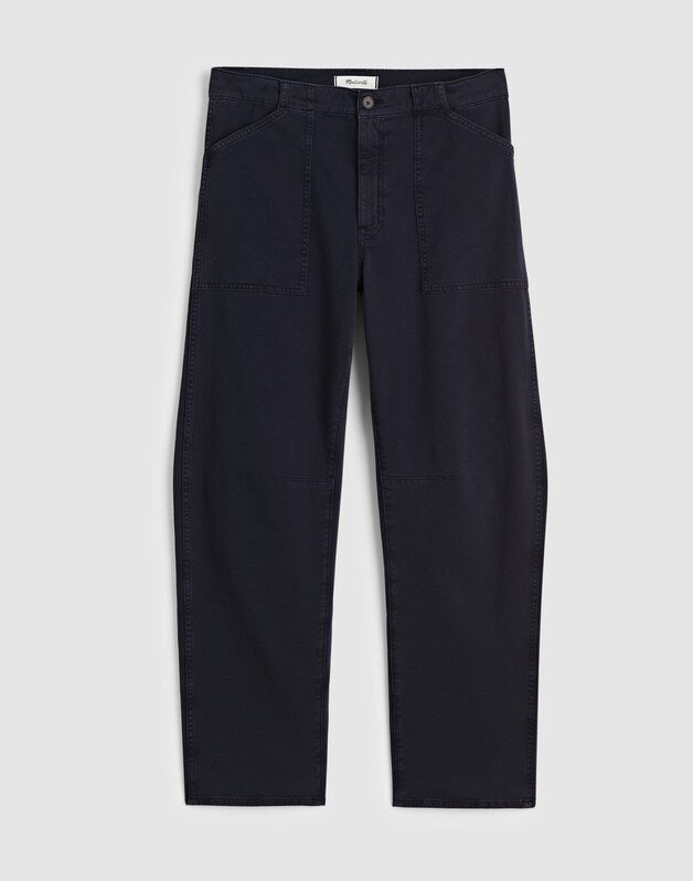 The Darted Barrel-Leg Utility Pant DARK NAVY