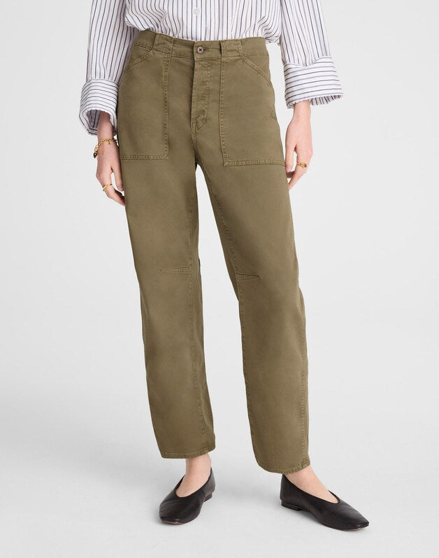The Darted Barrel-Leg Utility Pant SAFARI KHAKI