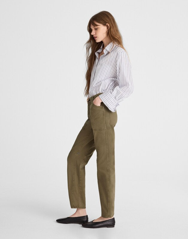 The Darted Barrel-Leg Utility Pant SAFARI KHAKI