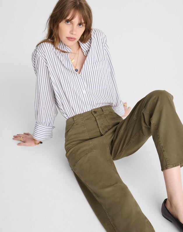 The Darted Barrel-Leg Utility Pant SAFARI KHAKI