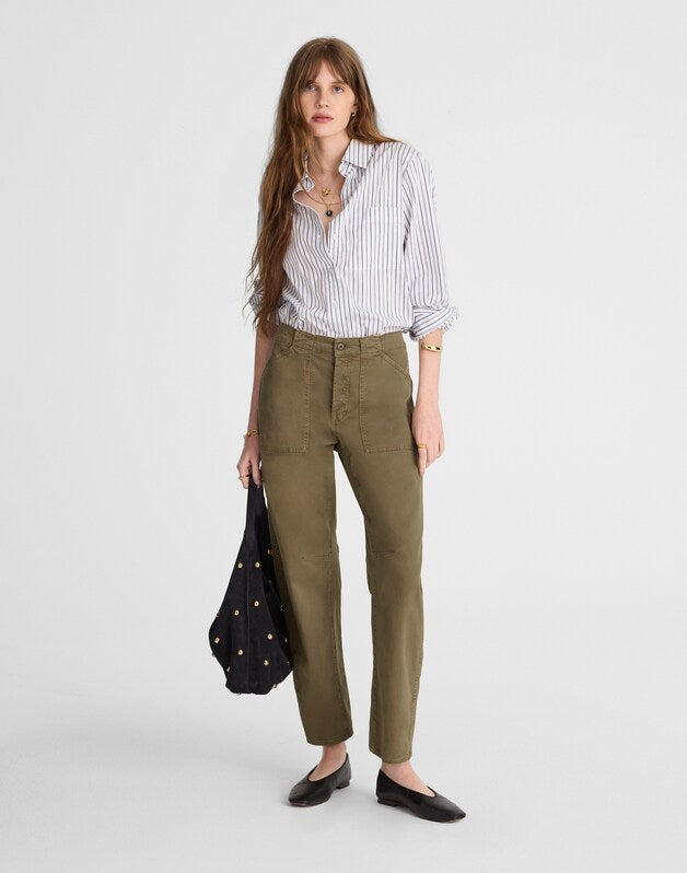 The Darted Barrel-Leg Utility Pant SAFARI KHAKI