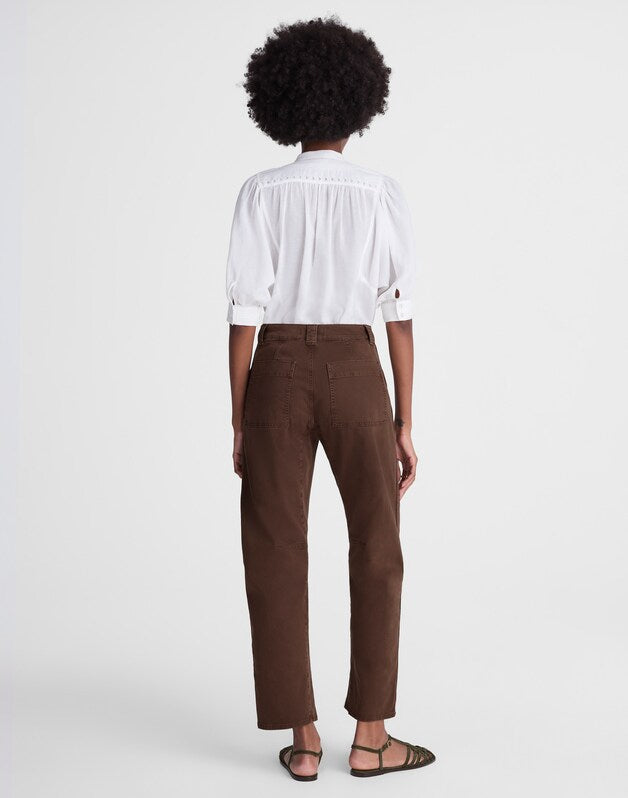 The Darted Barrel-Leg Utility Pant ROASTED CHICORY