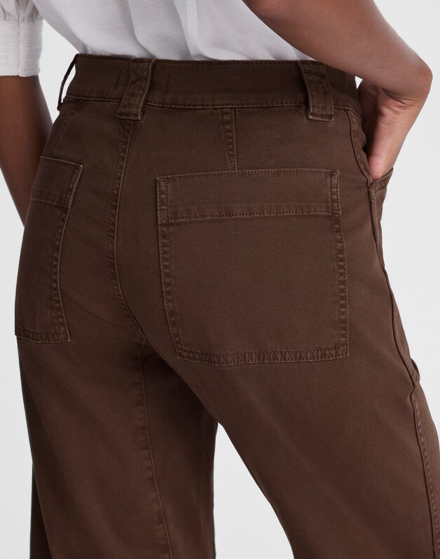 The Darted Barrel-Leg Utility Pant ROASTED CHICORY