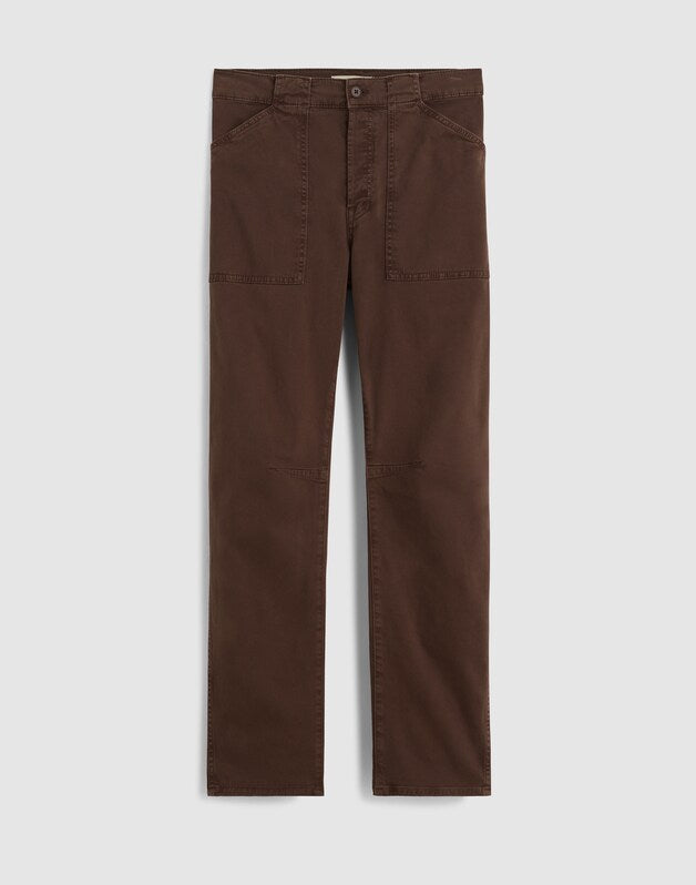 The Darted Barrel-Leg Utility Pant ROASTED CHICORY