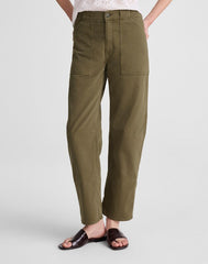 The Darted Barrel-Leg Utility Pant FADED IVY