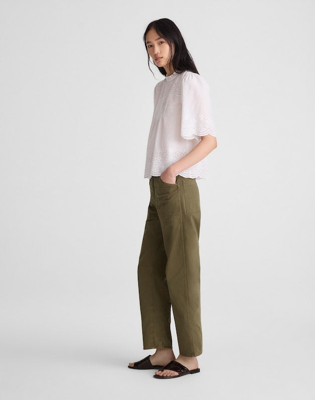 The Darted Barrel-Leg Utility Pant FADED IVY