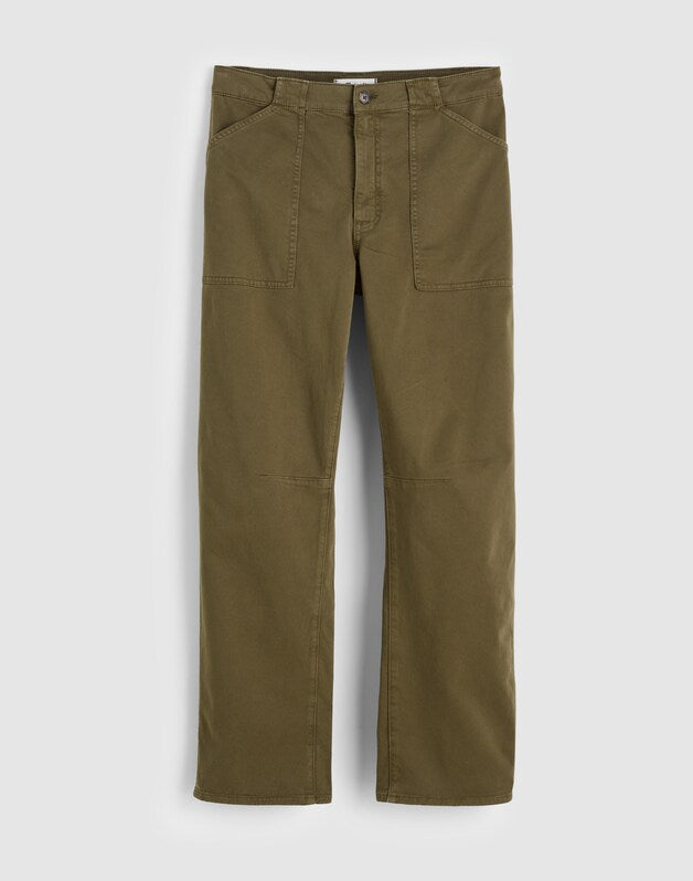The Darted Barrel-Leg Utility Pant FADED IVY