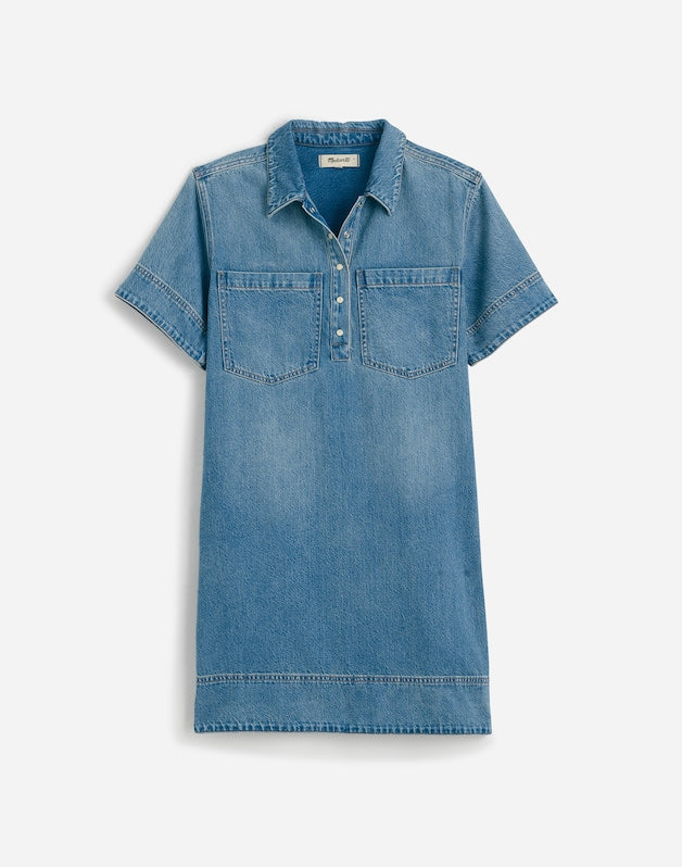 Denim Popover Dress in Robertson Wash ROBERTSON WASH