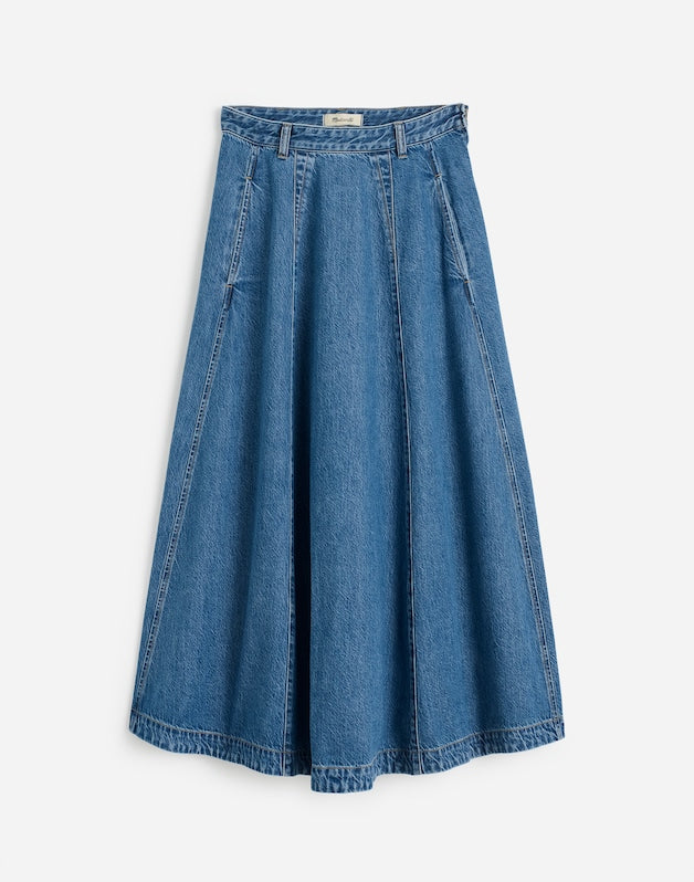 Midi Skirt in Robertson Wash: Airy Denim Edition ROBERTSON WASH