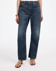 The Darted Barrel-Leg Jean in Danver Wash DANVER WASH