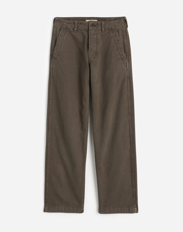 Garment-Dyed Patch Pocket Jeans in Summer Denim BURNT HICKORY