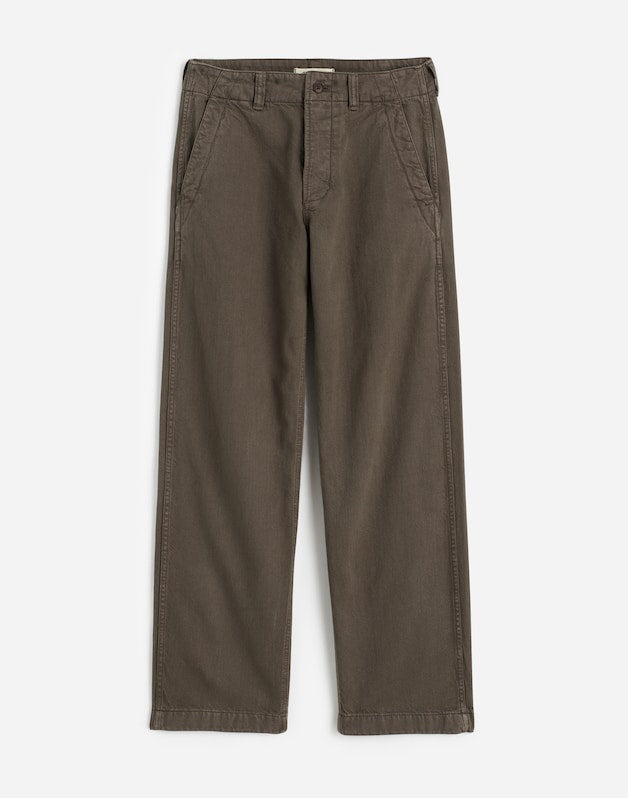 Garment-Dyed Patch Pocket Jeans in Summer Denim BURNT HICKORY